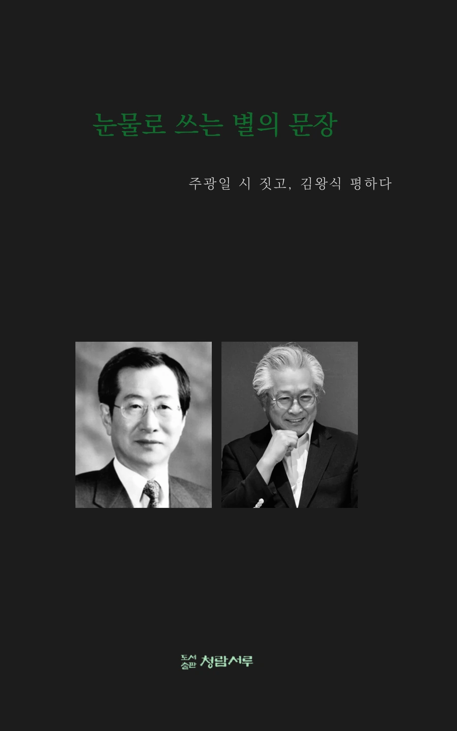 《눈물로 쓰는 별의 문장》 표지